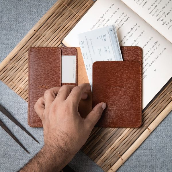 leather passport holder