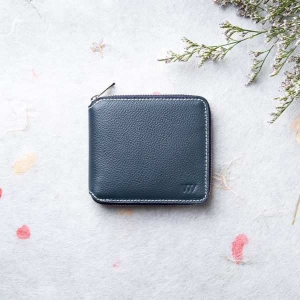 leather zipper wallet