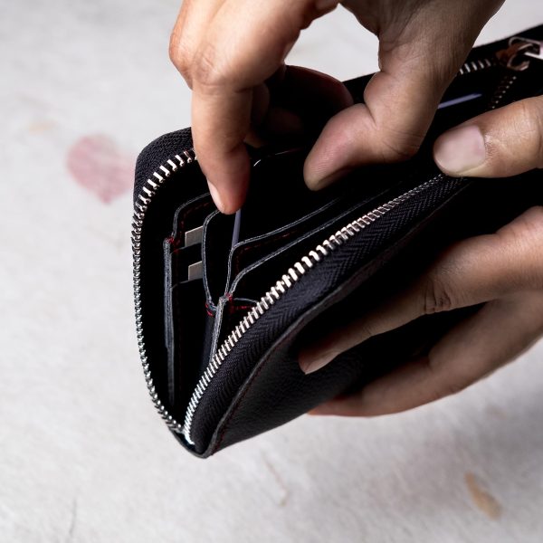 original genuine leather zipper long wallet for men women best selling highest quality top gift bangladesh dhaka bd