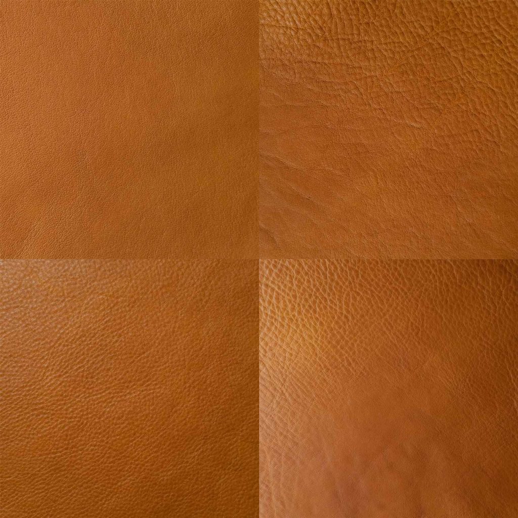 High quality original genuine cow leather natural grain texture